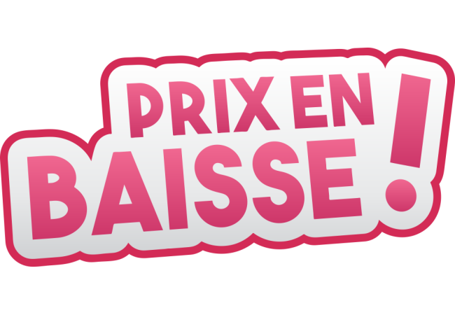 Sticker Promotionnel Prix En Baisse - Signalétique Commerciale
