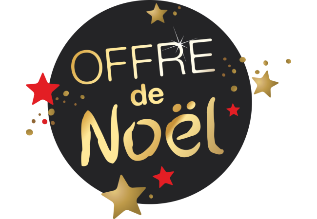 Sticker Promotionnel Soldes et Offres de Noël