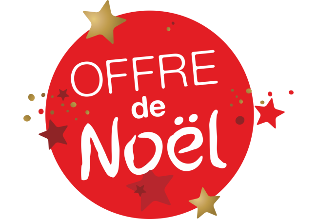 Sticker Promotionnel Soldes et Offres Noël