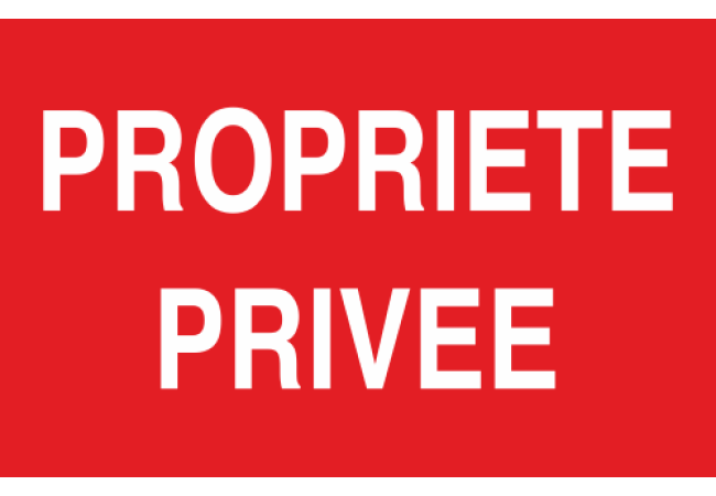 Sticker Propriété Privée - Dissuasion d'accès