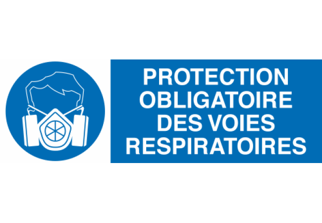 Sticker Protection des Voies Respiratoires Obligatoire