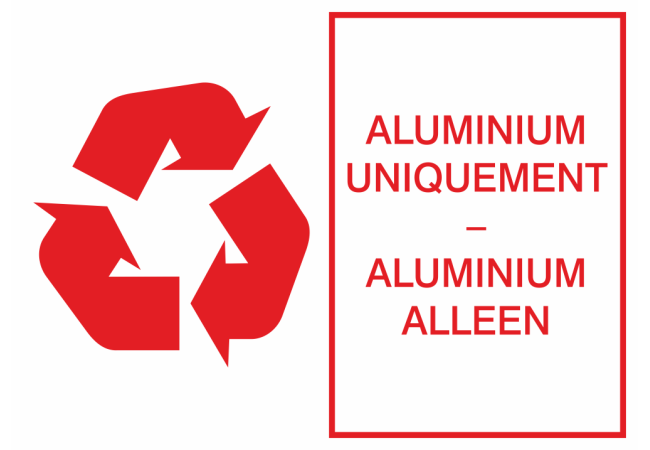 Sticker Recyclage Aluminium – Signalétique Environnement