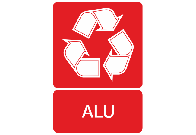 Sticker Recyclage Aluminium – Signalisation Écologique