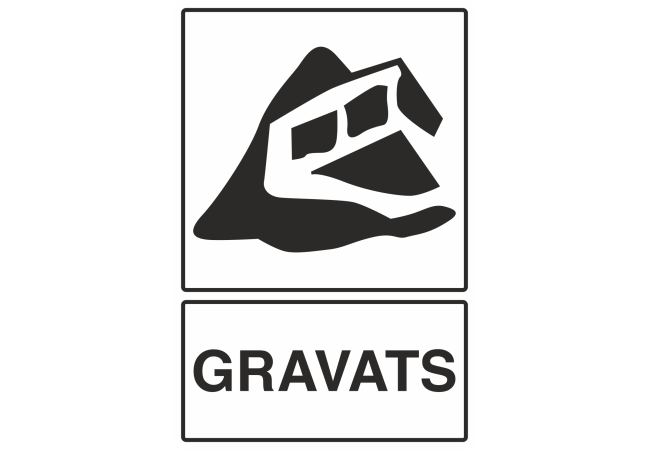 Sticker Recyclage Gravats - Signalétique Chantier