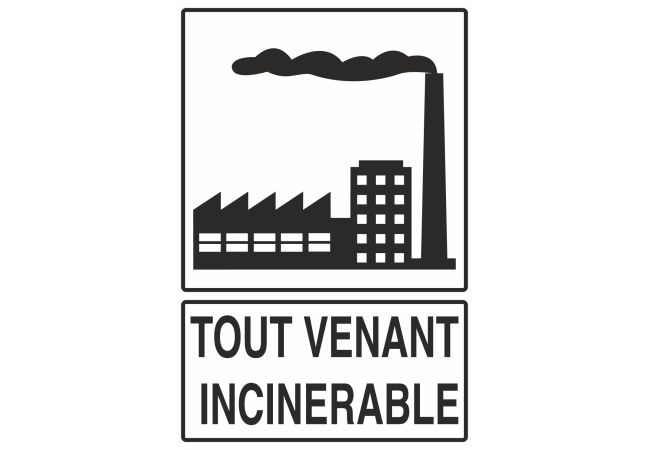 Sticker Recyclage Incinérable – Signalétique Tri