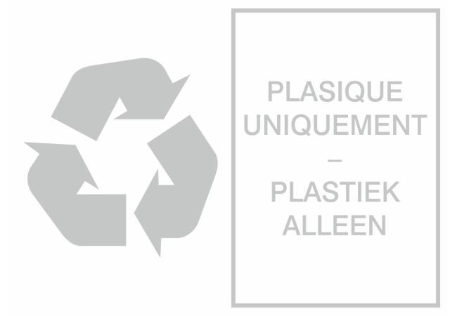 Sticker Recyclage Plastique – Signalétique Environnement