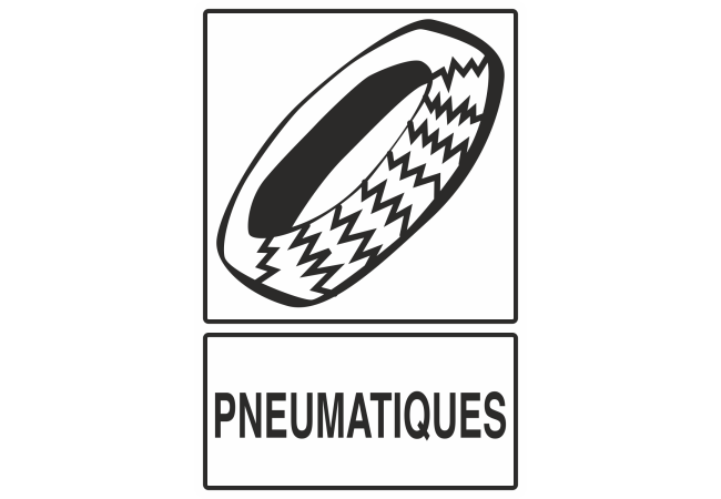 Sticker Recyclage Pneumatiques – Signalétique Écologique