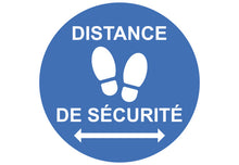 Sticker Rond Distanciation Sécurité COVID-19