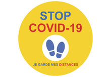 Sticker Rond Distanciation Sociale COVID-19
