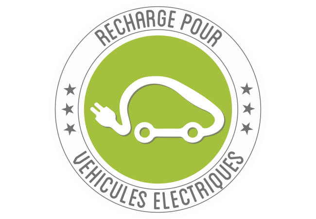 Sticker Signalétique Borne de Recharge Véhicule Électrique