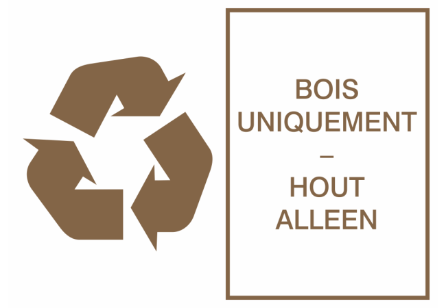 Sticker Signalétique Environnement & Recyclage Bois