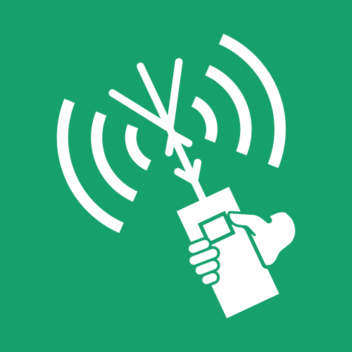 Sticker Signalétique Radio VHF Portable - ISO 7010 E051