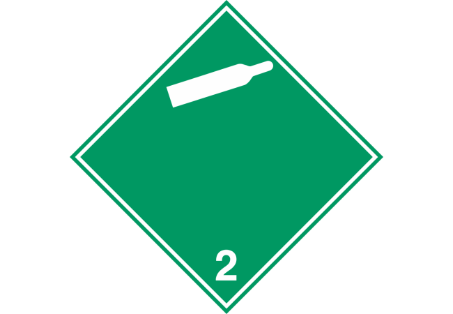 Sticker Signalétique Transport Gaz Non-Inflammable