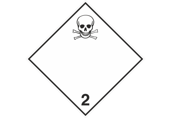 Sticker Signalétique Transport Gaz Toxiques