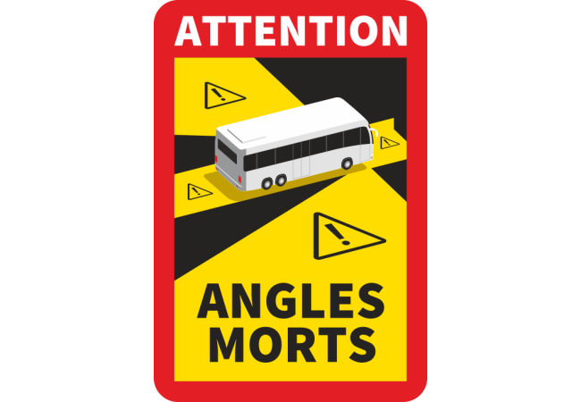 Sticker Signalisation Angles Morts Bus