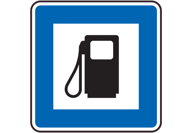 Sticker Signalisation Station Service Essence