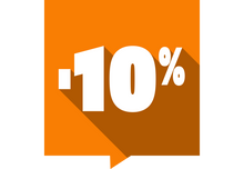 Sticker Soldes -10% Carré Coloré