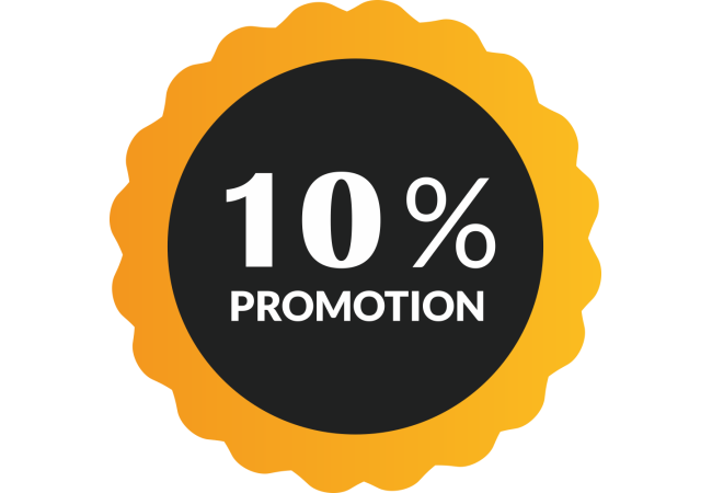 Sticker Soldes -10% | Signalétique Commerciale