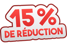 Sticker Soldes -15% — Signalétique Commerciale