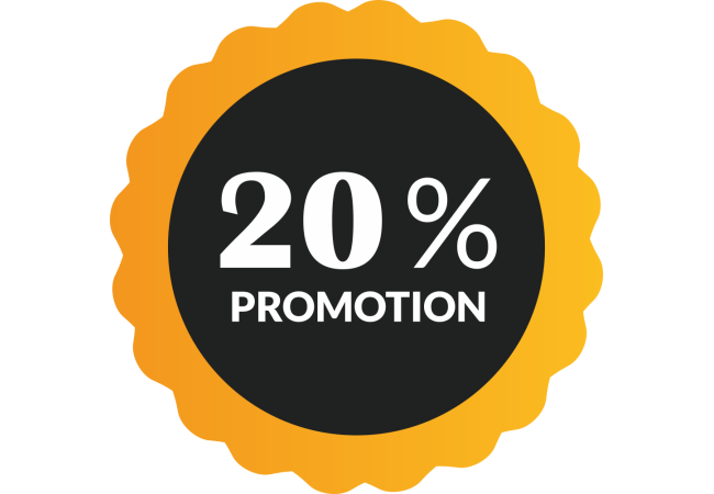 Sticker Soldes -20% – Signalisation Promotionnelle