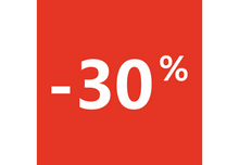 Sticker Soldes -30% Carré Rouge