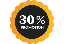 Sticker Soldes -30% pour Vitrines et Points de Vente