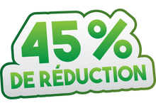 Sticker Soldes 45% De Réduction - Signalétique Commerciale