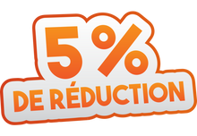 Sticker Soldes -5% | Signalétique Commerciale