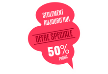 Sticker Soldes -50% | Signalétique Commerciale