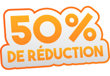 Sticker Soldes -50% | Signalétique Promotionnelle