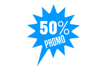 Sticker Soldes 50% - Signalétique Promotionnelle