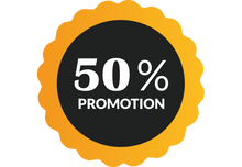 Sticker Soldes -50% | Signalétique Promotionnelle
