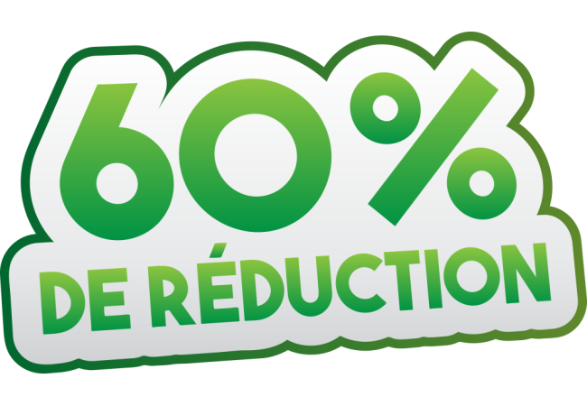Sticker Soldes -60% : Attirez les Clients