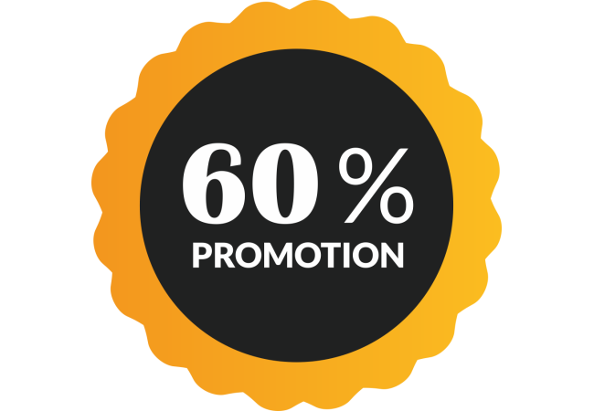 Sticker Soldes -60% | Signalétique Commerciale