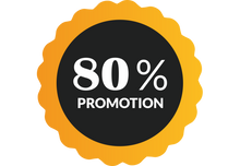 Sticker Soldes 80% – Signalétique commerciale