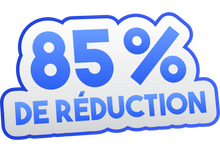 Sticker Soldes -85% - Signalétique Promotionnelle