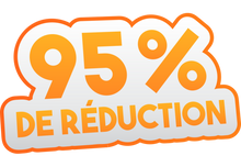 Sticker Soldes -95% — Signalétique Promotionnelle