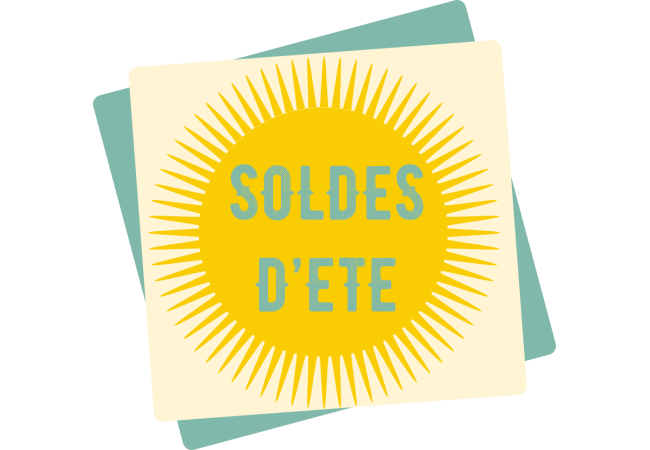 Sticker Soldes d'Été - Promotions Commerciales