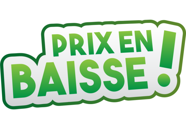 Sticker Soldes Prix Réduits - Signalétique Commerciale