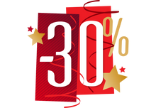 Sticker Soldes & Promotions -30% | Signalétique Commerciale