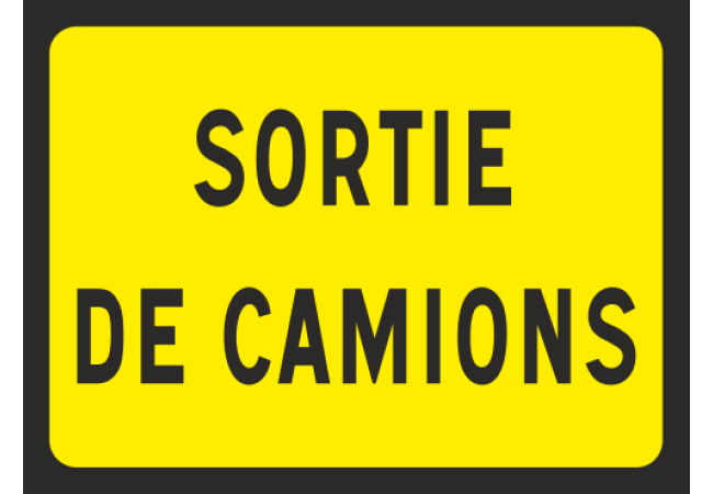 Sticker Sortie de Camions - Avertissement Véhicules