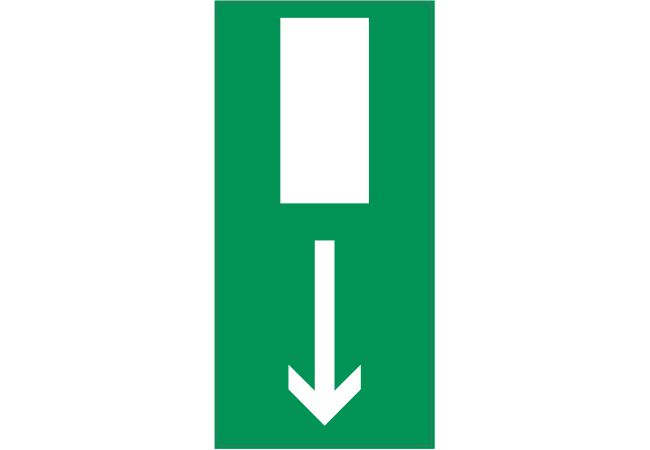 Sticker Sortie de Secours Vertical – Signalétique ISO
