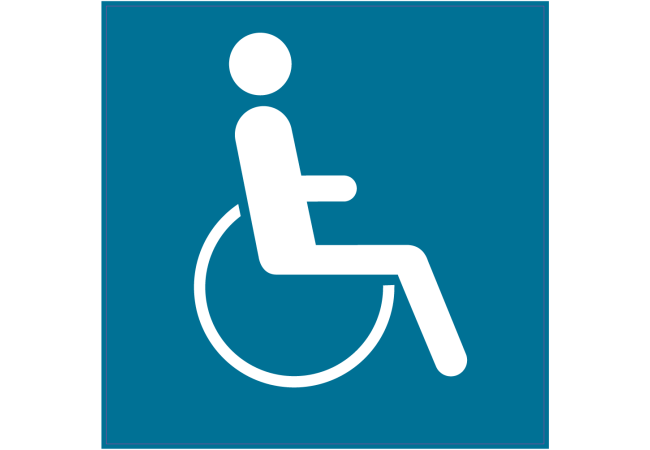 Sticker Stationnement Réservé Handicapés - Signalétique
