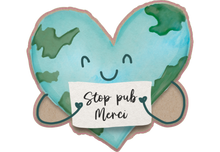 Sticker STOP PUB - Cœur Planète Écologique