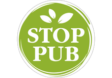 Sticker Stop Pub Écologie Design Feuilles