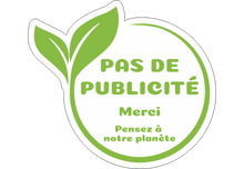 Sticker Stop Pub Écologie Feuilles Vertes