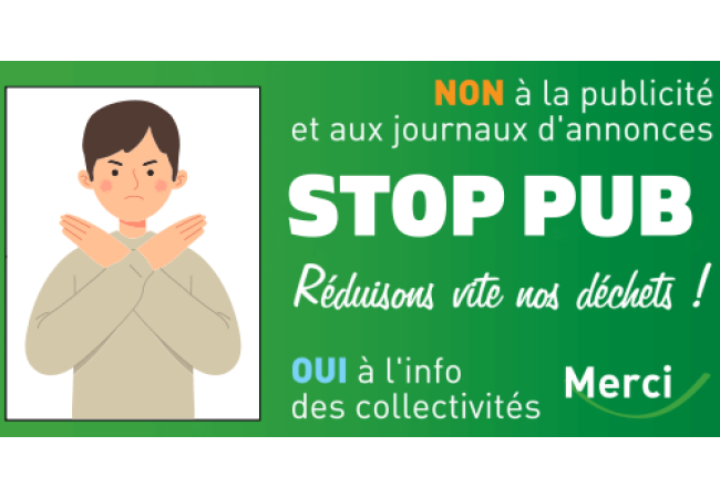 Sticker Stop Pub Écologique - Dissuasion Respectueuse