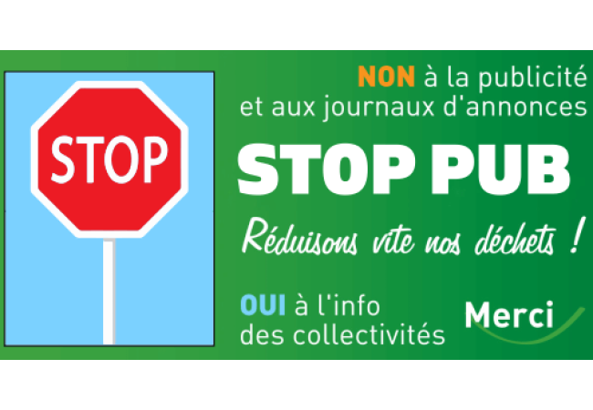 Sticker STOP PUB Écologique – Refus de Publicités