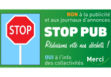 Sticker STOP PUB Écologique – Refus de Publicités