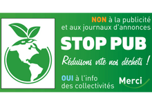 Sticker Stop Pub Écologique - Signalisation Refus Publicité